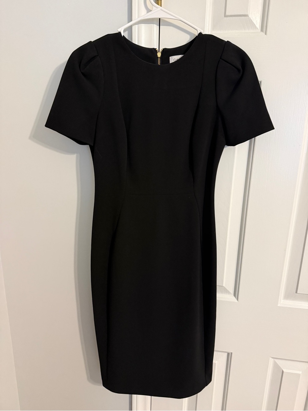 Calvin Klein Black Midi Sheath Dress